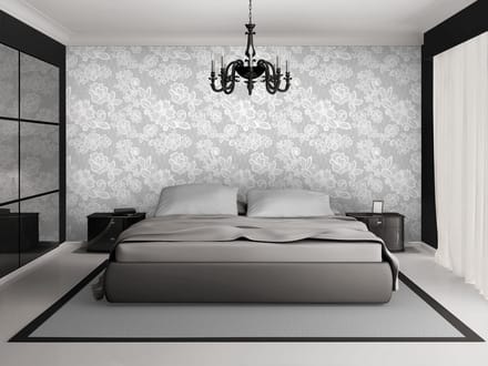 Lace Pattern Light Grey Photo Wallcovering