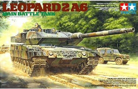 Tamiya Modelbouwpakket Militaire voertuigen - 35271 Bundeswehr Leopard 2A6 with 3 Figures Plastic - 1:35 - Modelbouw