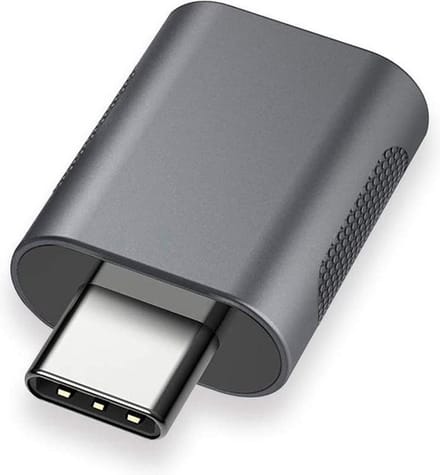 NÖRDIC OTG-C4 USB-A 3.0 OTG naar USB-C adapter - 1 stuk - Space Gray