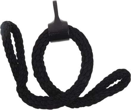Triceps Touw - Kabel Accessoire - Bovenlichaam Training - Antislip Grip - 70 cm Lengte - Zwart
