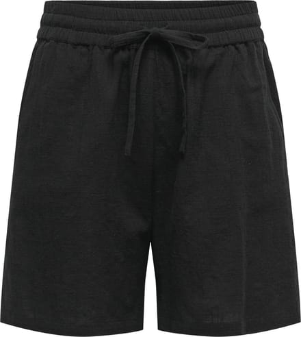 ONLY Dames Shorts met elastische tailleband en ceintuur