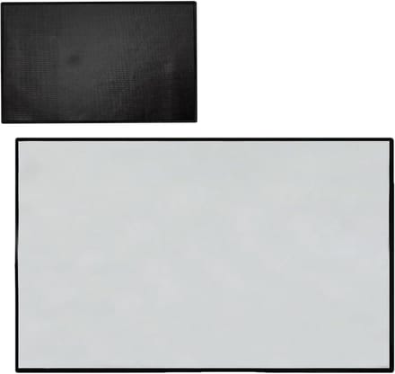 Vuurvaste Mat - Terrasscherm Grillmat - Bescherming Terras - Hittebestendig 1000°C - 76 x 122 cm - Zwart