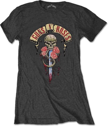 Guns N' Roses - Dripping Dagger Dames T-shirt - L - Grijs