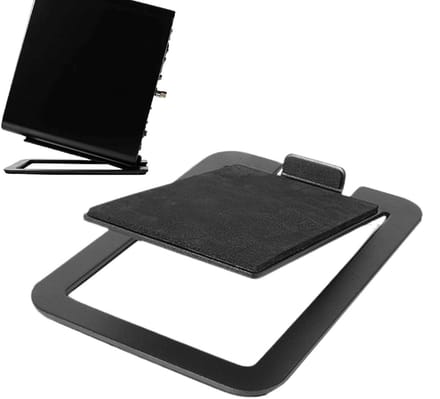 Luidspreker Stands - Audio Verhogers - Muziek Luisteren - Metaal Constructie - 15 cm Diep - Zwart