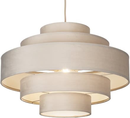 Lumidora Hanglamp 75427 - POLIGNANO - E27 - Taupe - Metaal - ⌀ 52 cm