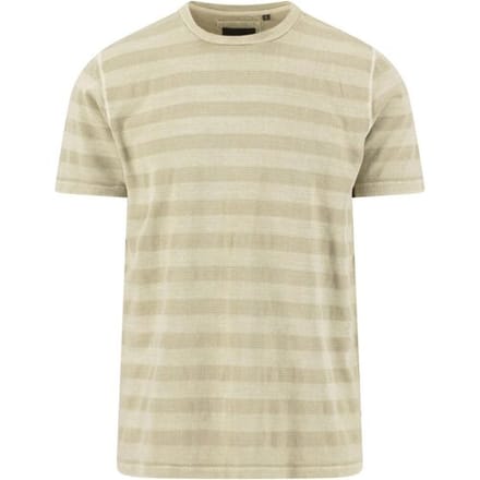Fynch-Hatton T-Shirt Jacquard Tee Striped Cotton Pistache / male