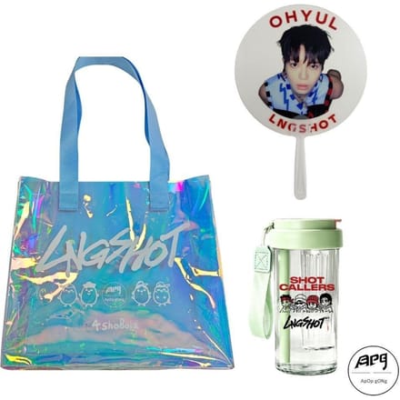 Beperkte editie LNGSHOT × ApopGong geschenkset (Laser tas+Beker+Ventilator) gray