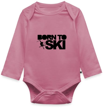 Born To Ski Wintersport Baby Rompertje Met Lange Mouwen