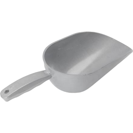 Hondenvoer Schep Aluminiumlegering Multifunctionele Graanschep Schop voor Gevogelte Geit Rundvee Varken Hond Kat Voedsel gray