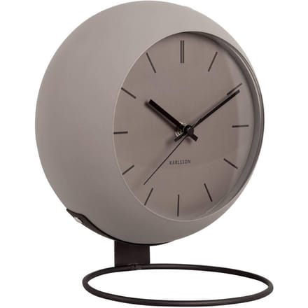 Karlsson Tafelklok Nirvana Globe - Donker Grijs - Ø21cm - Modern