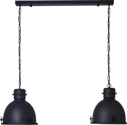 Brilliant Hanglamp Kiki Zwart 2xe27