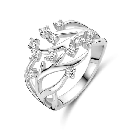 Gerhodineerd Zilver Ring Met Zirkonia 1339493