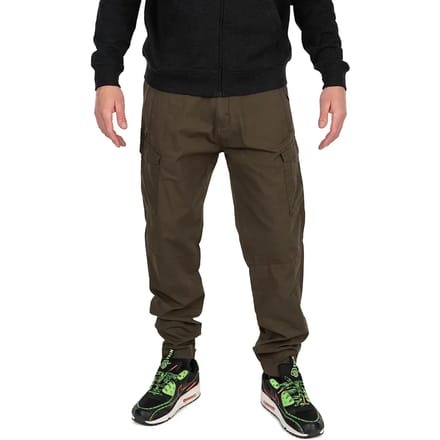 Fox Collection Lightweight Cargo Trouser Green & Black Small