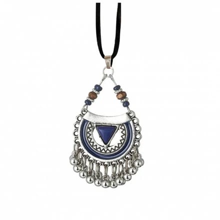 Ketting -Tibetaans stijl- blauw - Charme Bijoux