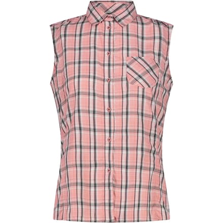 Mouwloze vrouwenblouse met ruiten CMP
