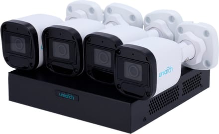 Uniarch netwerkcamera set 4x IP-camera en 8 kanalen PoE NVR