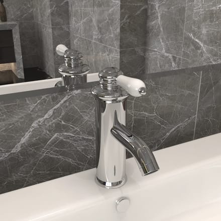 vidaXL - Wastafelkraan - 130x180 - mm - verchroomd