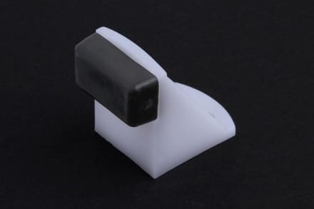 Schuifdeur Stopper Deurstop Kunststof Wit 22x16x24 mm