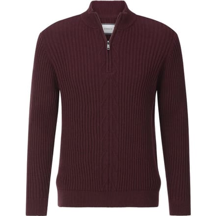 Babista herren Trui - 52/54 - donkerrood - Plus Size