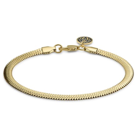 Essentials | 5 mm Goudkleurige Armband met Visgraatschakels