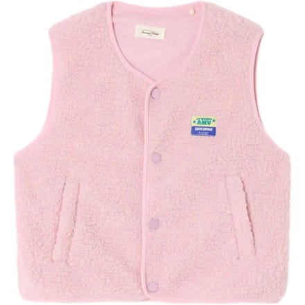Mouwloze ruime fleece kind American Vintage