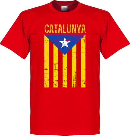 Catalonië Vintage T-Shirt - Rood - S