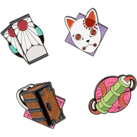 Demon Slayer Set Of 4 Pins