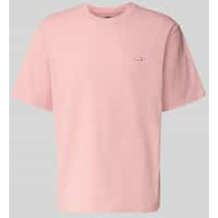 T-shirt met labeldetail en ronde hals