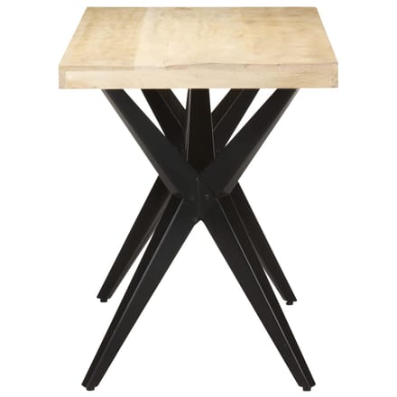 vidaXL - Eettafel - 120x60x76 - cm - massief - mangohout