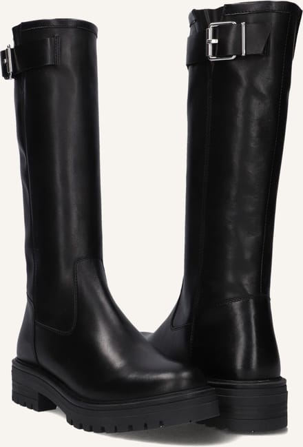 Wysh Molly Laarzen - Leer - Meisjes - Zwart - Maat 34