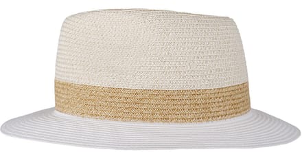 Hatland - UV-Zonnehoed voor vrouwen - Welcome - Wit - maat L/XL (61CM)