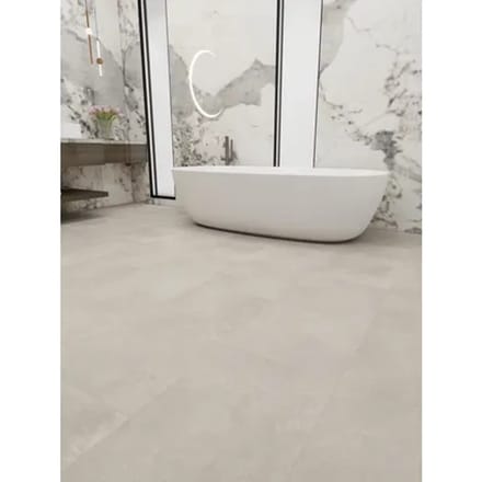 Decomode Pvc Vloertegel Prime Cire - Grijsbeige - Micro V-groef - 7mm - 1,976m²