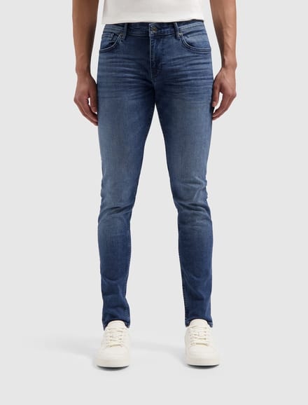 Pure Path The Jone Skinny Fit Jeans Denim Mid Blue (W3002 - 83)
