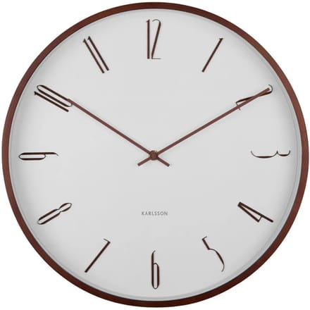 Karlsson Wandklok Scandia - Wit - Ø40cm - Wandklok Scandinavisch