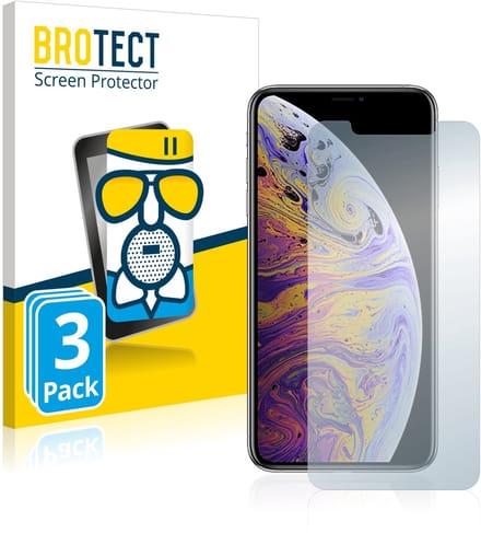 BROTECT - Screenprotector voor Apple iPhone Xs Max / 11 Pro Max - Folie Beschermfolie Beschermglas matte 3 Stuks