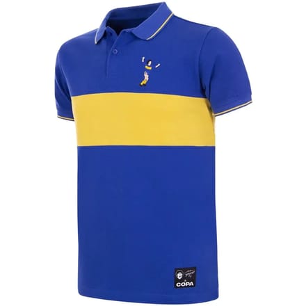 COPA - Maradona Boca Embroidery Polo - Heren - Blauw - Geel - M