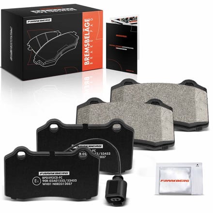 Frankberg 4x Remblokken Vooras voor Seat Leon 1M1 1.8L 2.8L 2001-2006