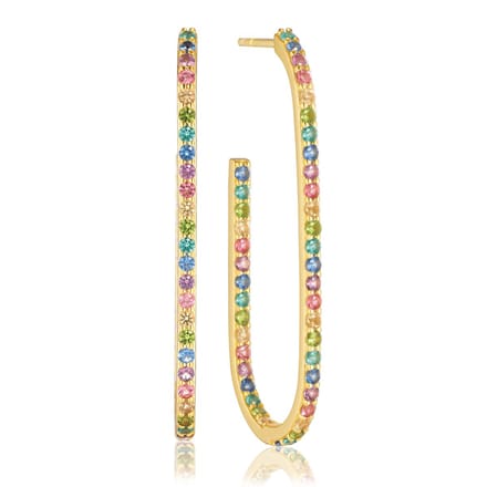 SIF JAKOBS JEWELLERY CAPIZZI X-GRANDE EARRINGS SJ-E42218-XCZ-YG.