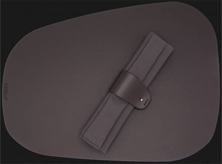 NOOBLU PEBL 4 persoons Dinner set - Chocolate brown