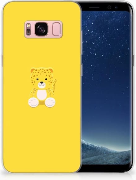 Samsung Galaxy S8 Telefoonhoesje met Naam Baby Leopard