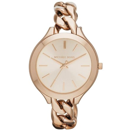 Michael Kors MK3223 Slim Runway Twist Rosé Wijzerplaat Dameshorloge 42mm helder roze