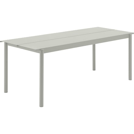 Muuto Linear Steel Tafel - grijs - 200 x 75 cm