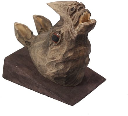 PIA Soft Toys - Neushoorn balpenstandaard hout - 10 cm