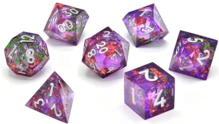 CritStones Liquid Core Dice Set Herbalist's Dream (7)