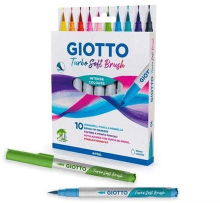 Giotto Turbo Soft Brush Intense Colours 10 pcs BL