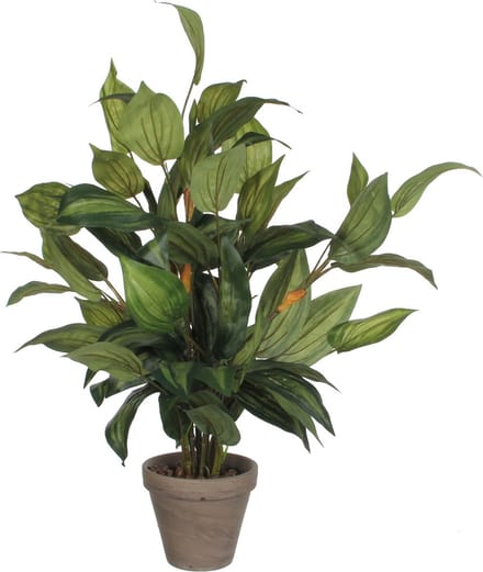 Mica Decorations Hosta Kunstplant in Bloempot Stan - H65 x Ø40 cm - Groen