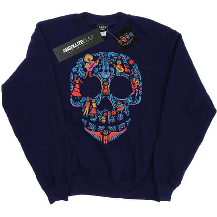 Disney Heren Coco Schedelpatroon Sweatshirt (Marineblauw)