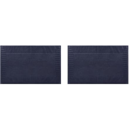 LIVARNO Set van 2 badstof douchematten, 80 x 50 cm (Blauw)