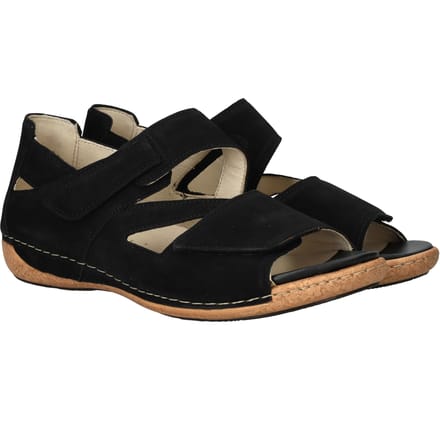 Dames Sandalen Waldlaufer Heliett Schwarz Zwart - Maat 5½