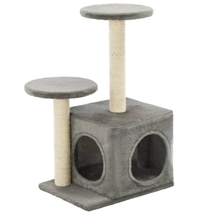 vidaXL - Kattenkrabpaal - met - sisal - krabpalen - 60 - cm - grijs